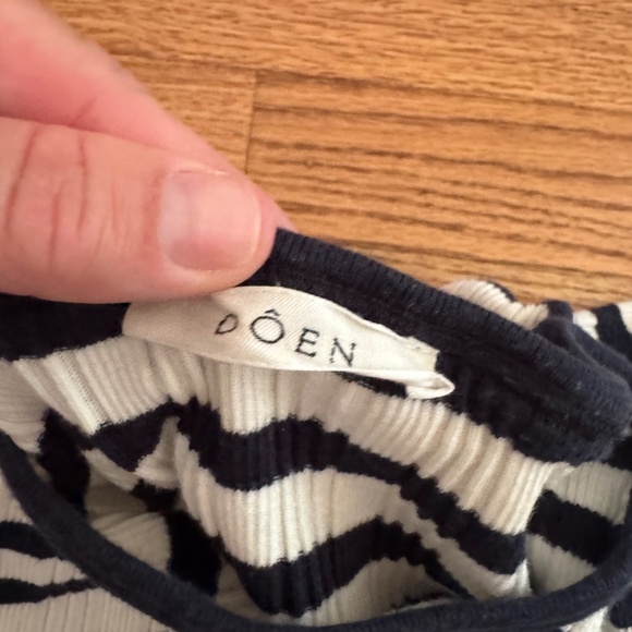 Dôen Vivi Tee in Navy Nantucket Stripe - Picture 6 of 6